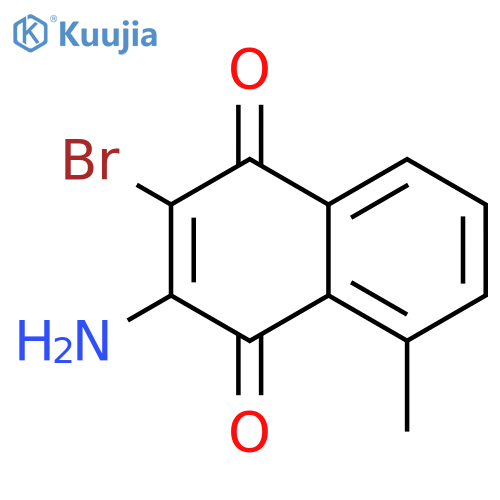 3-amino-2-bromo-5-methylnaphthalene-1,4-dione structure