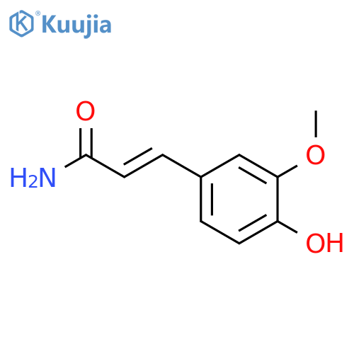 2-Propenamide,3-(4-hydroxy-3-methoxyphenyl)- structure