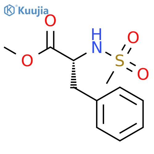 D-Phenylalanine, N-(methylsulfonyl)-, methyl ester structure