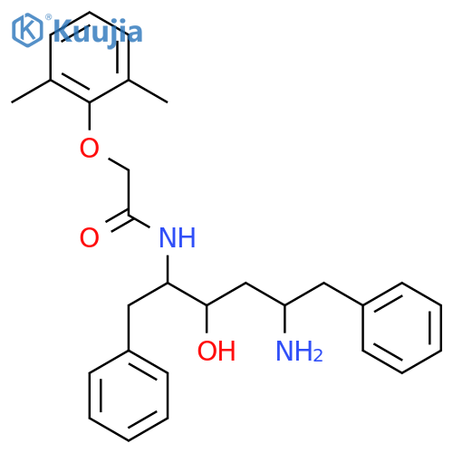 (2S,3S,5S)-2-(2,6-Dimethylphenoxyacetyl)amino-3-hydroxy-5-amino-1,6-diphenylhexane structure