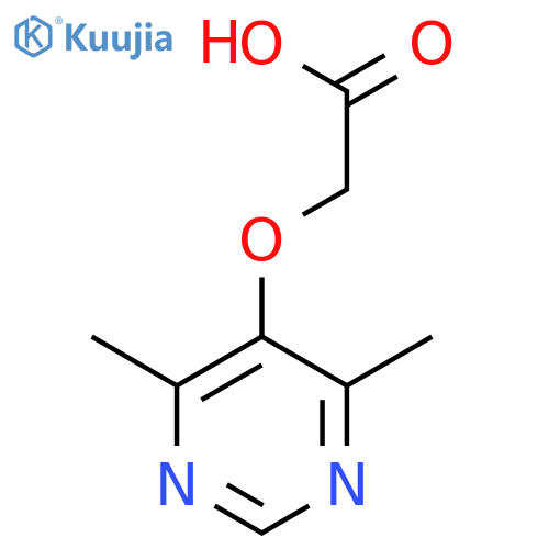 2-(4,6-dimethylpyrimidin-5-yl)oxyacetic acid structure