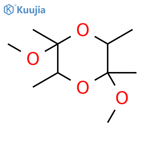 2,5-Dimethoxy-2,3,5,6-tetramethyl-1,4-dioxane structure