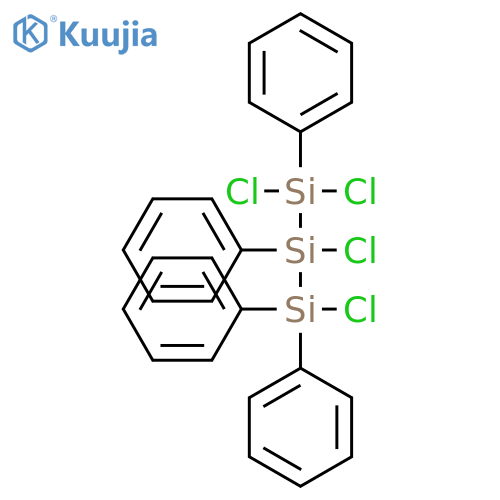 Trisilane, 1,1,2,3-tetrachloro-1,2,3,3-tetraphenyl- structure