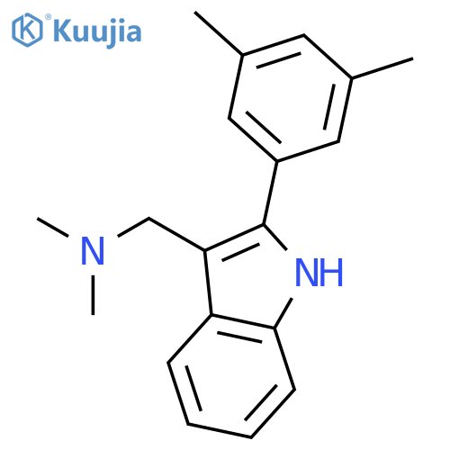 1H-Indole-3-methanamine, 2-(3,5-dimethylphenyl)-N,N-dimethyl- structure