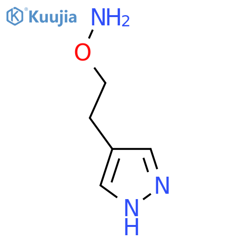 O-2-(1H-pyrazol-4-yl)ethylhydroxylamine structure