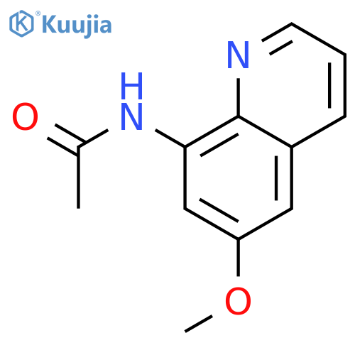 N-(6-methoxyquinolin-8-yl)acetamide structure