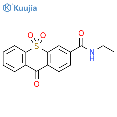 N-ethyl-9,10,10-trioxo-9H-10lambda6-thioxanthene-3-carboxamide structure