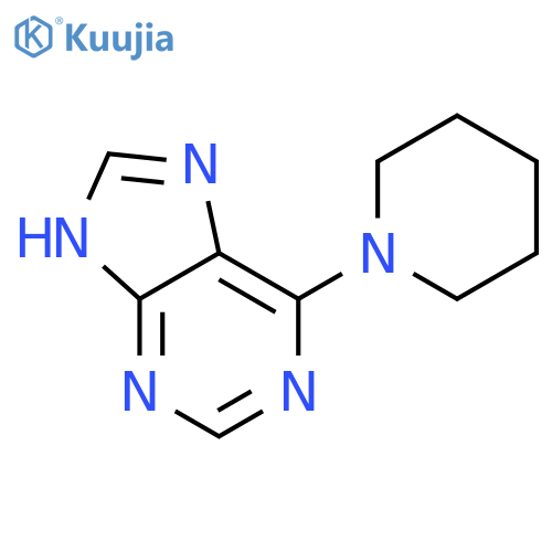 9H-Purine,6-(1-piperidinyl)- structure