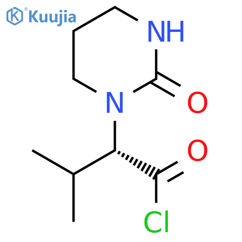 (S)-Tetrahydro-α-(1-methylethyl)-2-oxo-1(2H)-pyrimidineacetyl Chloride structure