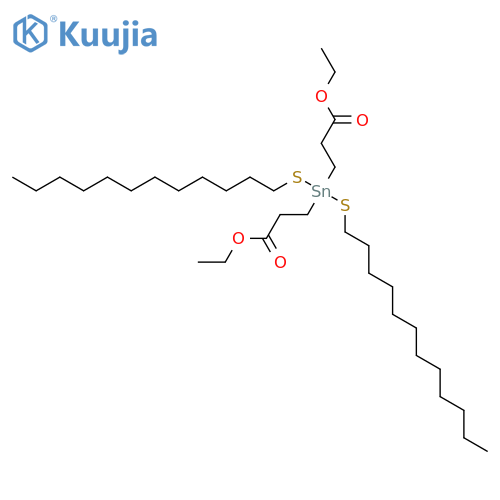 Diethyl 3,3'-[bis(dodecylsulfanyl)stannanediyl]dipropanoate structure