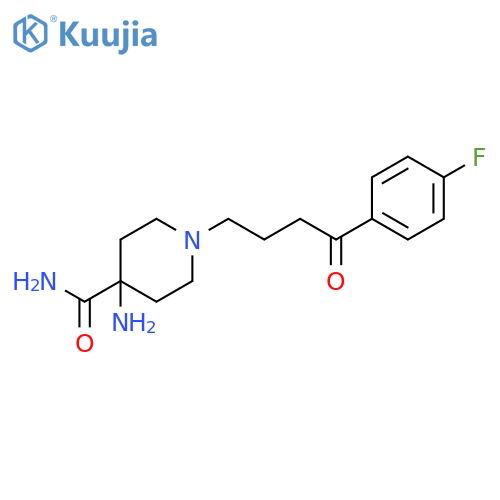 4-Piperidinecarboxamide, 4-amino-1-[4-(4-fluorophenyl)-4-oxobutyl]- structure