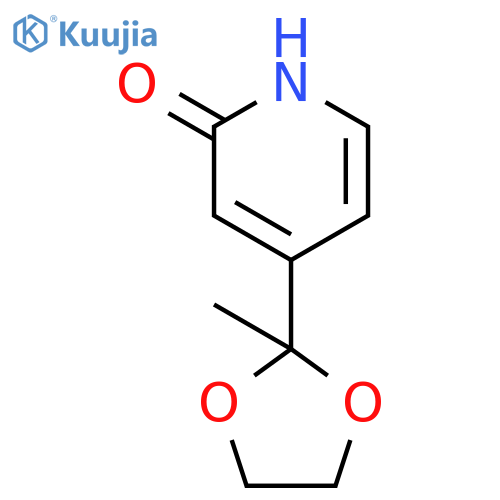 4-(2-methyl-1,3-dioxolan-2-yl)-1,2-dihydropyridin-2-one structure