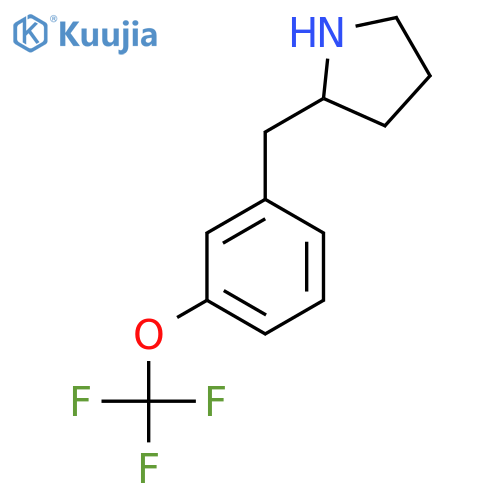 2-{3-(trifluoromethoxy)phenylmethyl}pyrrolidine structure