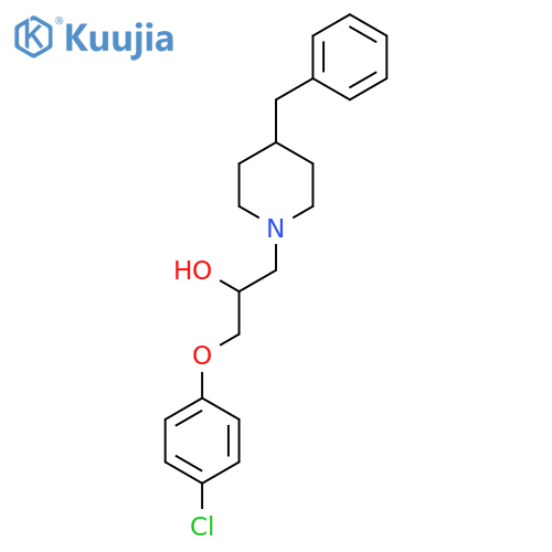 1-(4-benzylpiperidin-1-yl)-3-(4-chlorophenoxy)propan-2-ol structure