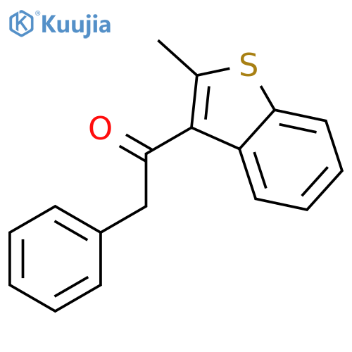 Ethanone, 1-(2-methylbenzo[b]thien-3-yl)-2-phenyl- structure