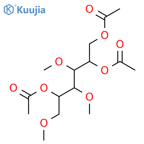 Mannitol,1,3,4-tri-O-methyl-, triacetate, D- (8CI) structure