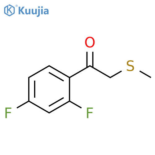 2',4'-Difluoro-2-(methylthio)acetophenone structure