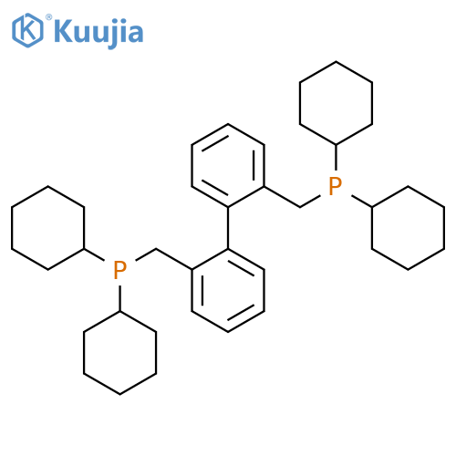 [[1,1'-Biphenyl]-2,2'-diylbis(methylene)]bis(dicyclohexylphosphane) structure