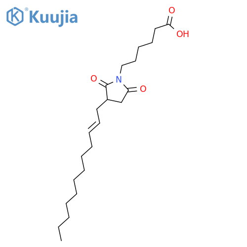 1-Pyrrolidinehexanoic acid, 3-(2-dodecenyl)-2,5-dioxo- structure