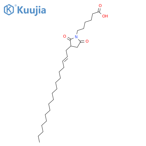 1-Pyrrolidinehexanoic acid, 3-(2-octadecenyl)-2,5-dioxo- structure