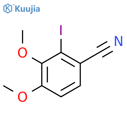2-iodo-3,4-dimethoxybenzonitrile structure