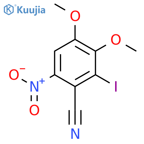 Benzonitrile, 2-iodo-3,4-dimethoxy-6-nitro- structure