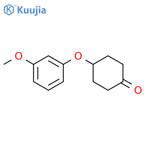 Cyclohexanone, 4-(3-methoxyphenoxy)- structure
