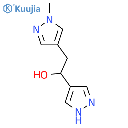 2-(1-Methyl-1H-pyrazol-4-yl)-1-(1H-pyrazol-4-yl)ethan-1-ol structure