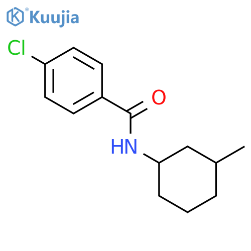 Benzamide, 4-chloro-N-(3-methylcyclohexyl)- structure