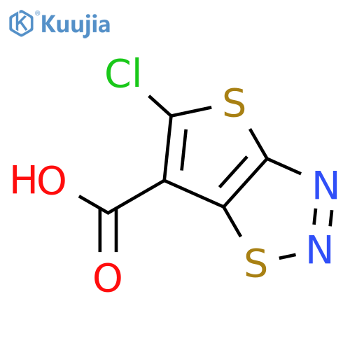 5-chlorothieno[2,3-d]1,2,3-thiadiazole-6-carboxylic acid structure
