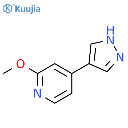 2-methoxy-4-(1H-pyrazol-4-yl)pyridine structure