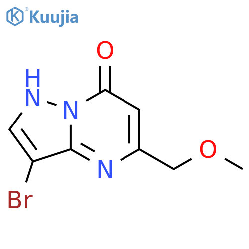 3-bromo-5-(methoxymethyl)-4H,7H-pyrazolo1,5-apyrimidin-7-one structure
