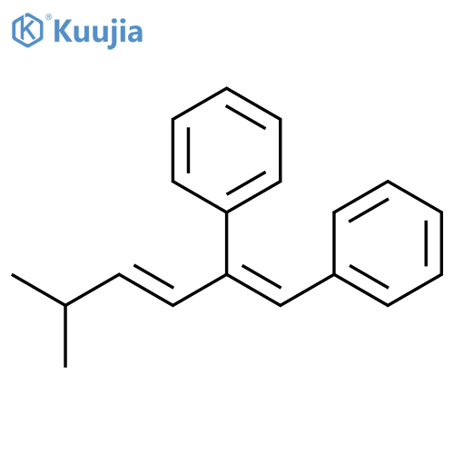 BENZENE, 1,1'-[(1Z)-1-[(1E)-3-METHYL-1-BUTENYL]-1,2-ETHENEDIYL]BIS- structure