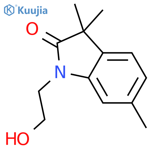 2H-Indol-2-one, 1,3-dihydro-1-(2-hydroxyethyl)-3,3,6-trimethyl- structure