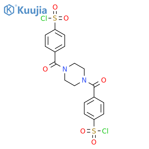 Benzenesulfonyl chloride, 4,4'-(1,4-piperazinediyldicarbonyl)bis- structure