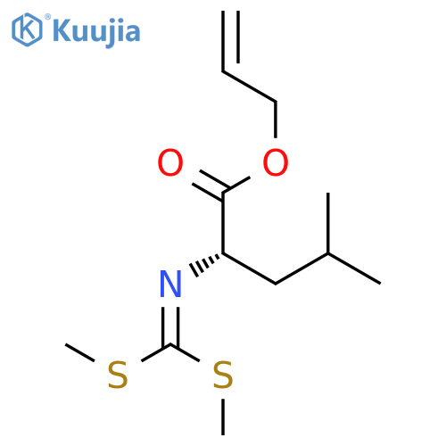 L-Leucine, N-[bis(methylthio)methylene]-, 2-propenyl ester structure