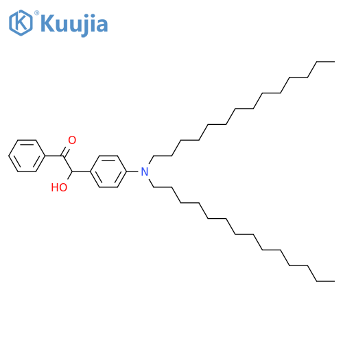 Ethanone, 2-[4-(ditetradecylamino)phenyl]-2-hydroxy-1-phenyl- structure