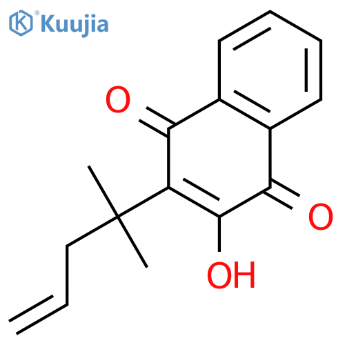 1,4-Naphthalenedione, 2-(1,1-dimethyl-3-butenyl)-3-hydroxy- structure