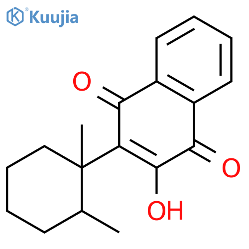1,4-Naphthalenedione, 2-(1,2-dimethylcyclohexyl)-3-hydroxy- structure