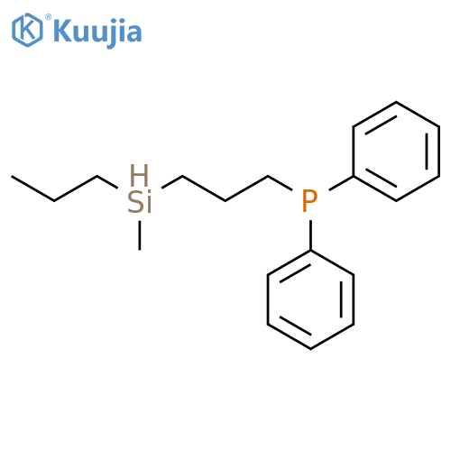 Phosphine, [3-(methylpropylsilyl)propyl]diphenyl- structure