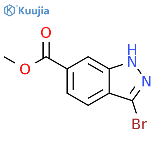 Methyl 3-bromo-1H-indazole-6-carboxylate structure