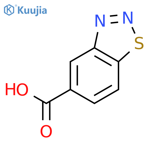 1,2,3-Benzothiadiazole-5-carboxylic acid structure