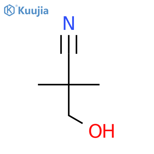 3-hydroxy-2,2-dimethyl-propanenitrile structure
