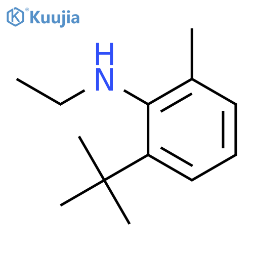BENZENAMINE, 2-(1,1-DIMETHYLETHYL)-N-ETHYL-6-METHYL- structure
