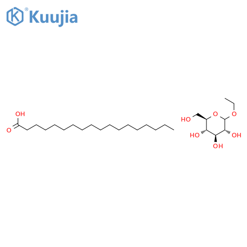 D-Glucopyranoside, ethyl, monooctadecanoate structure