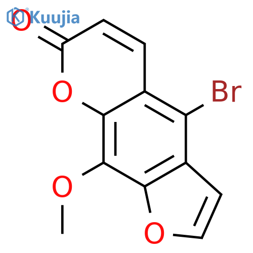 4-bromo-9-methoxyfuro[3,2-g]chromen-7-one structure