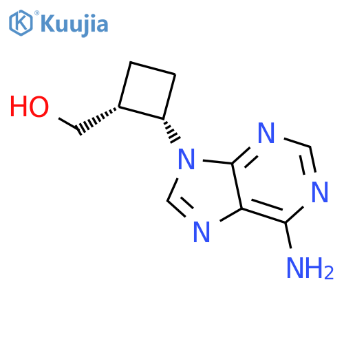 CYCLOBUTANEMETHANOL, 2-(6-AMINO-9H-PURIN-9-YL)-, CIS- structure
