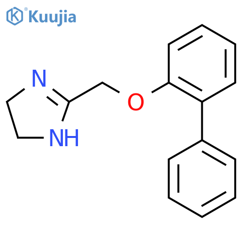 1H-Imidazole, 2-[([1,1'-biphenyl]-2-yloxy)methyl]-4,5-dihydro- structure