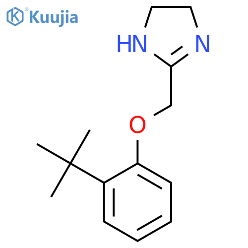 1H-IMIDAZOLE, 2-[[2-(1,1-DIMETHYLETHYL)PHENOXY]METHYL]-4,5-DIHYDRO- structure