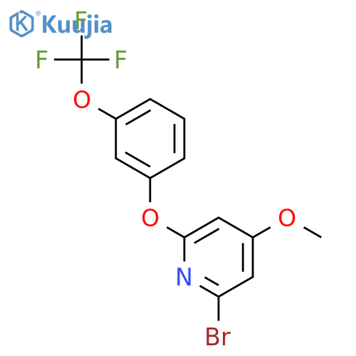 Pyridine, 2-bromo-4-methoxy-6-[3-(trifluoromethoxy)phenoxy]- structure